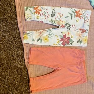 Cloud island newborn leggings, Carters newborn leggings